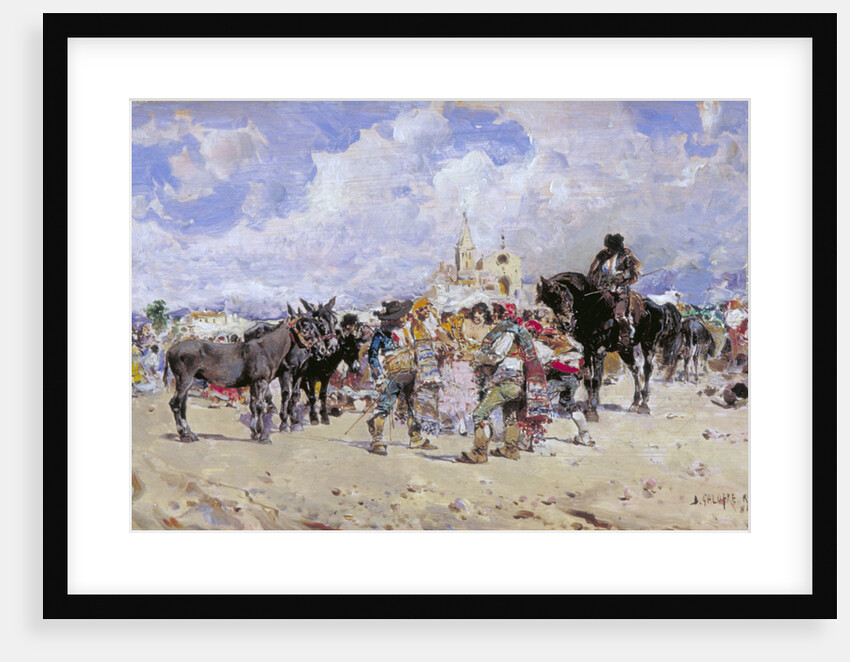 The Market Place, Granada by Baldomer Galofre Gimenez