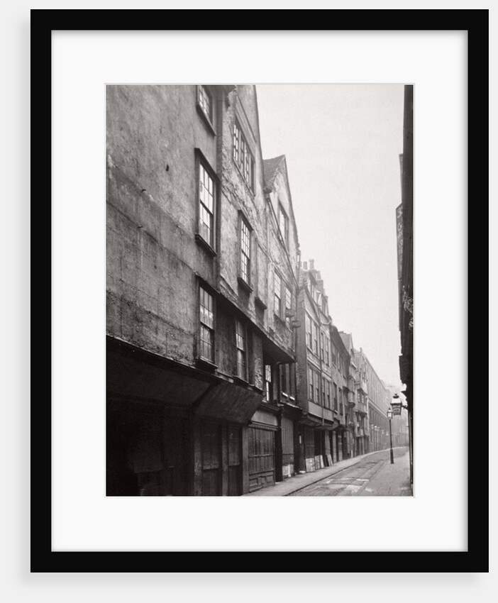 View of houses in Wych Street, Westminster, London by Society for Photographing the Relics of Old London