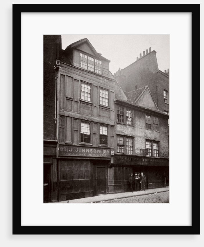 View of houses in Drury Lane, Westminster, London by Society for Photographing the Relics of Old London
