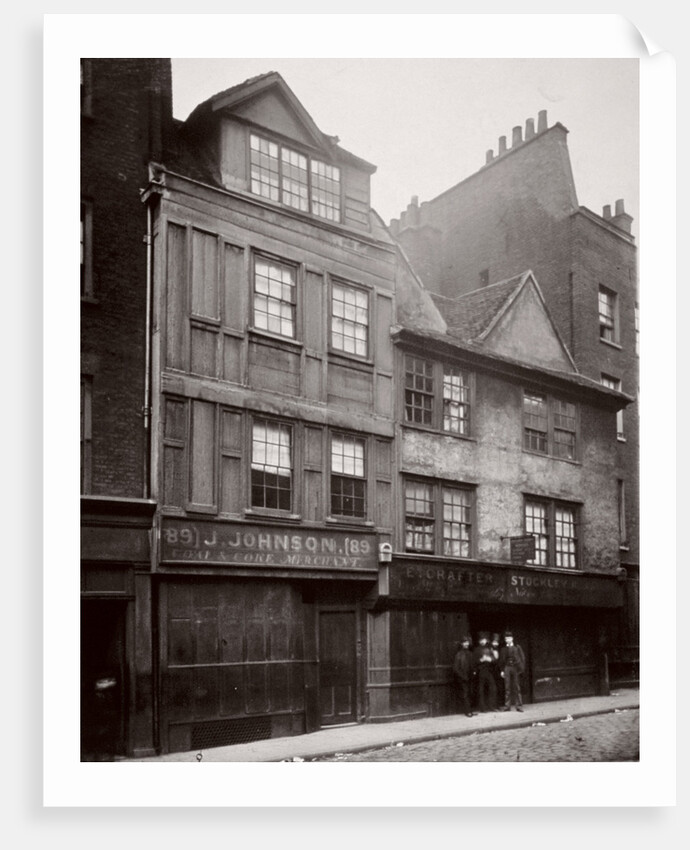 View of houses in Drury Lane, Westminster, London by Society for Photographing the Relics of Old London