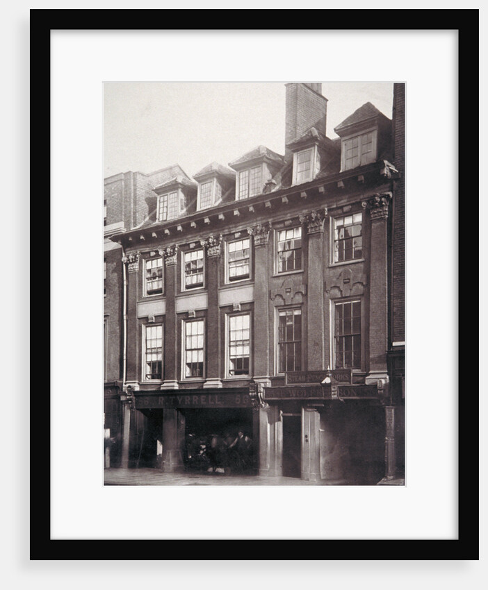 View of houses in Great Queen Street, Holborn, Camden, London by Henry Dixon
