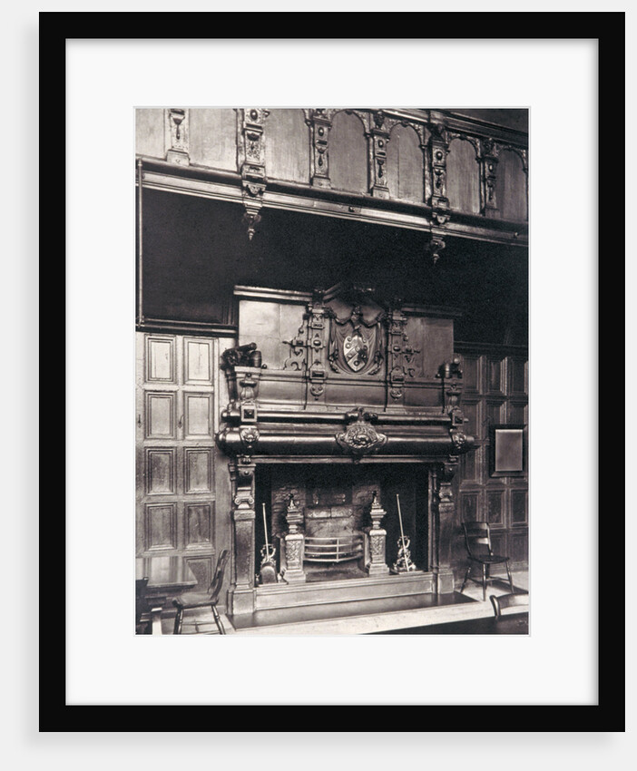 Gallery over the chimney piece in the Great Hall of Charterhouse, Finsbury, London by Henry Dixon