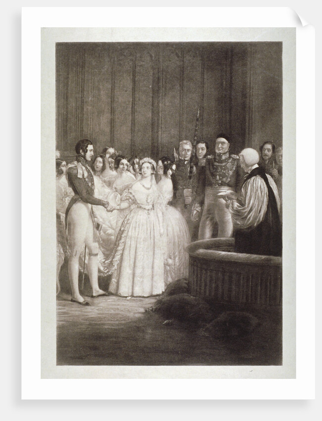 Marriage of Queen Victoria and Prince Albert, St James's Palace, Westminster, London by George Hayter