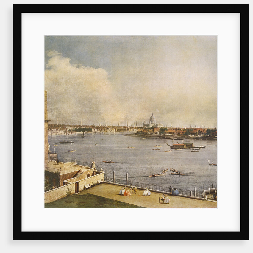 The Thames and the City of London from Richmond House, Whitehall, Westminster by Giovanni Antonio Canaletto