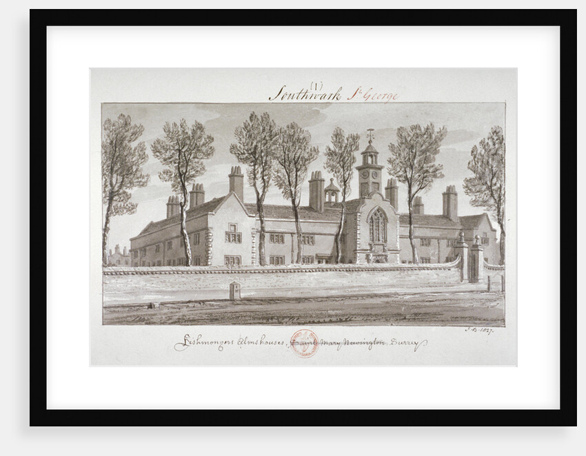 St Peter's Hospital, Southwark, London by John Chessell Buckler