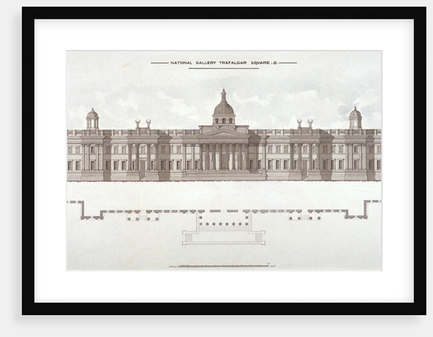National Gallery, Trafalgar Square, Westminster, London by Anonymous