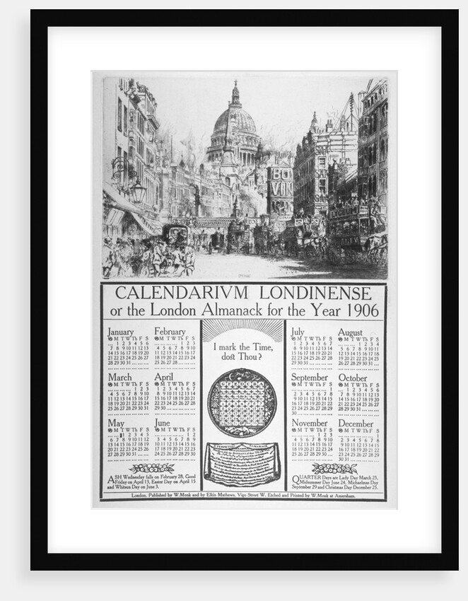 St Paul's Cathedral and Fleet Street, City of London by William Monk