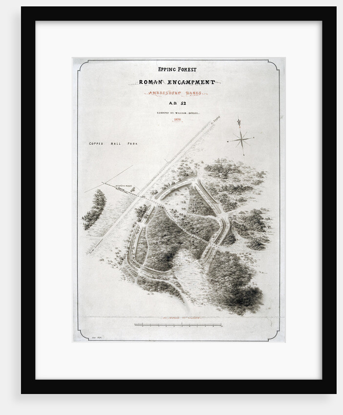 Roman encampment in Epping Forest, Essex by William d'Oyley