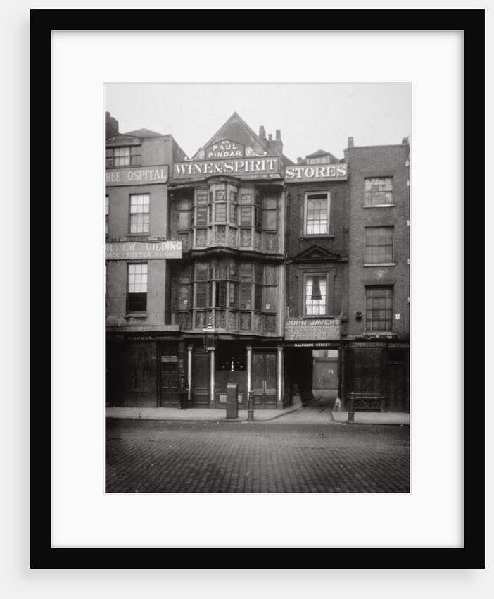 View of the Paul Pindar Tavern, Bishopsgate, City of London by Society for Photographing the Relics of Old London