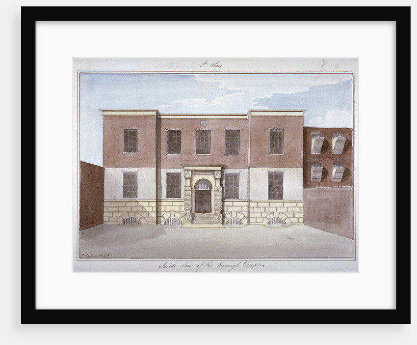 View of Borough Compter, a debtors' prison in Mill Lane, Bermondsey, London by G Yates