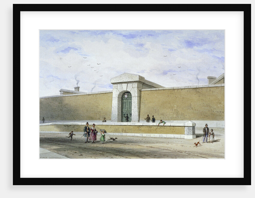 Gateway of Bridewell Prison, Tothill Fields, Westminster, London by Thomas Hosmer Shepherd