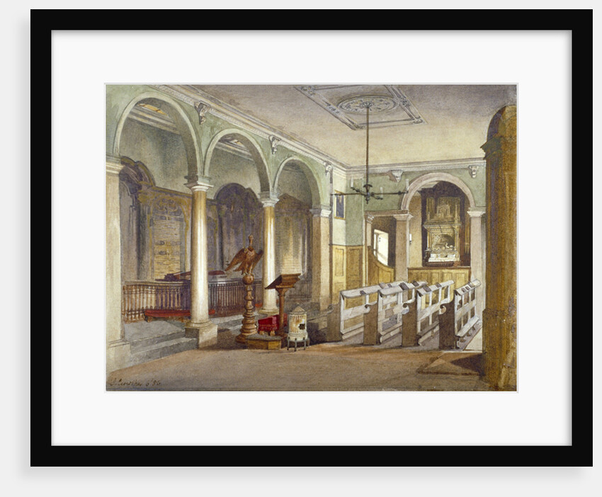 Interior of the chapel at Emanuel Hospital almshouses, Buckingham Gate, Westminster, London by John Crowther