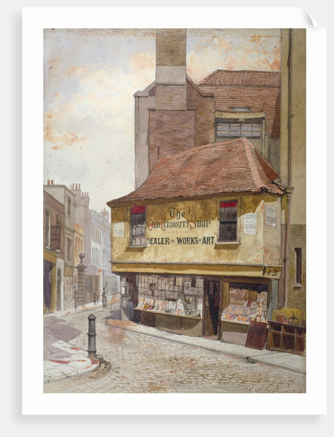 View of the Old Curiosity Shop, Portsmouth Street, Westminster, London by John Crowther