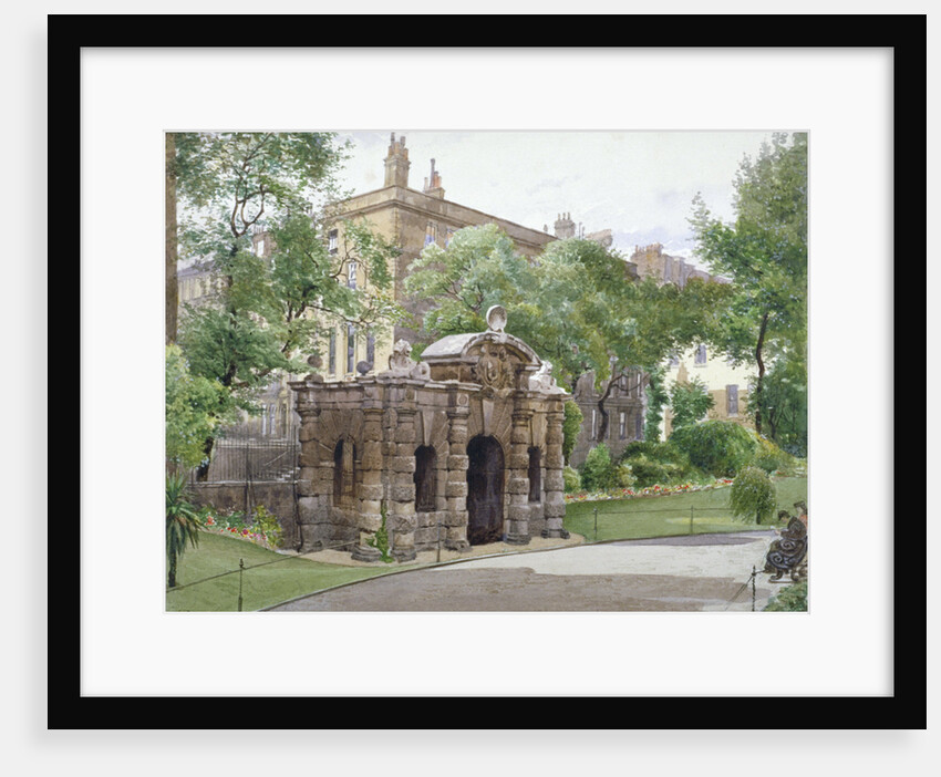 View of the south front of York Watergate, Buckingham Street, Westminster, London by John Crowther