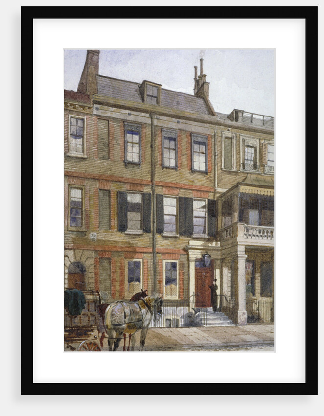 View of no 24 Cheyne Row, Chelsea, London by John Crowther