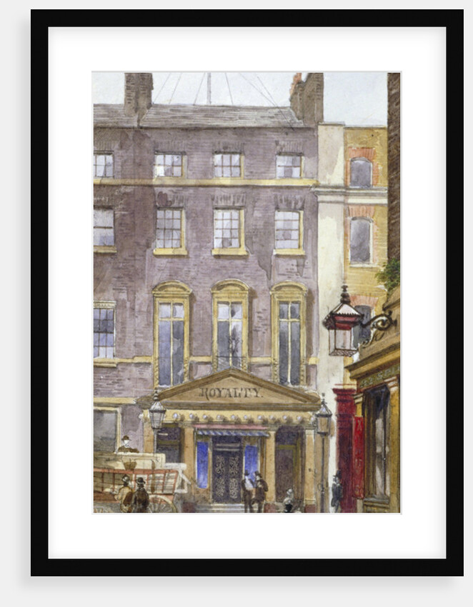 View of the New Royalty Theatre, Dean Street, Westminster, London by John Crowther