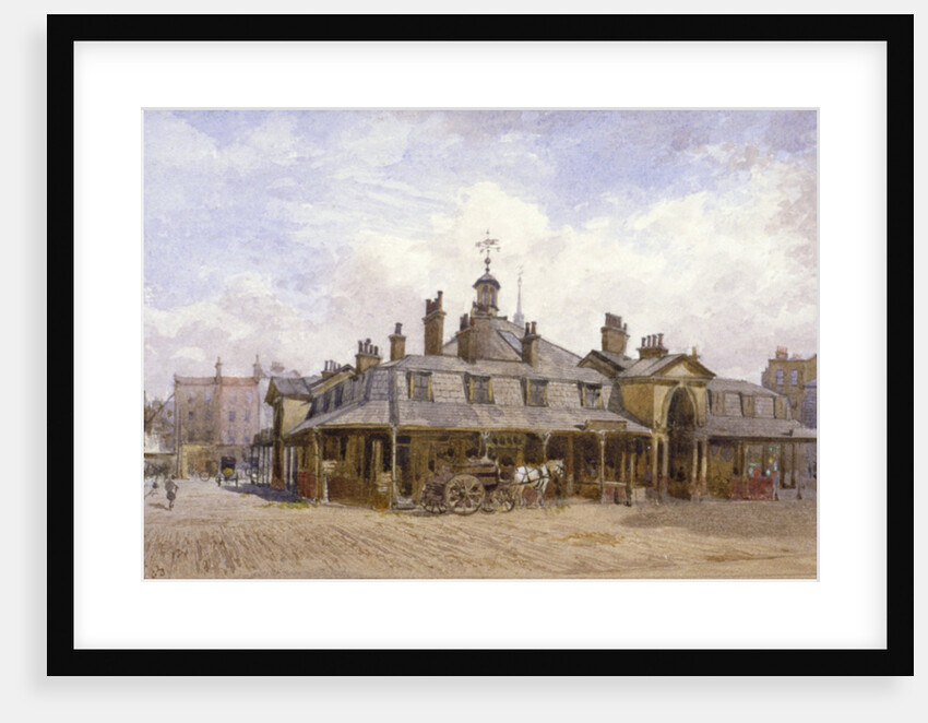 View of Oxford Market, St Marylebone, Westminster, London by John Crowther