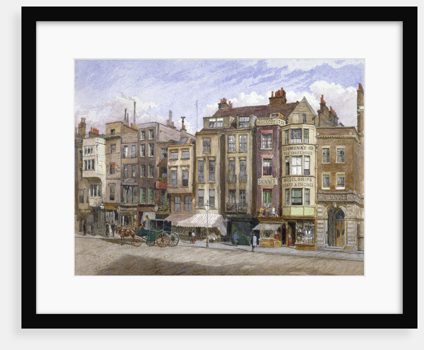 View of commercial premises in the Strand, Westminster, London by John Crowther