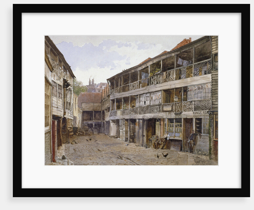 King's Head Inn and King's Head Inn Yard, Borough High Street, Southwark, London by John Crowther