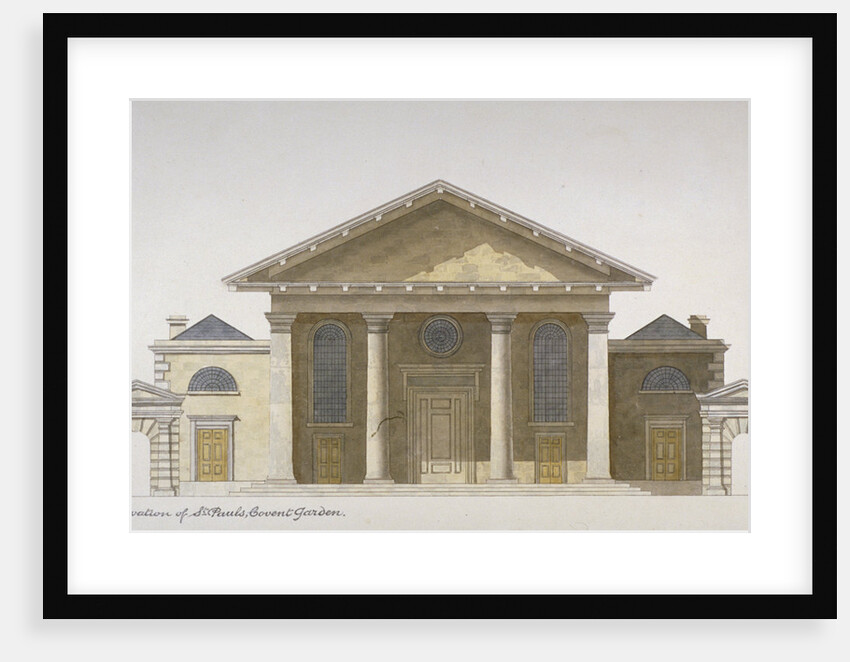 East elevation of the Church of St Paul, Covent Garden, London by Anonymous