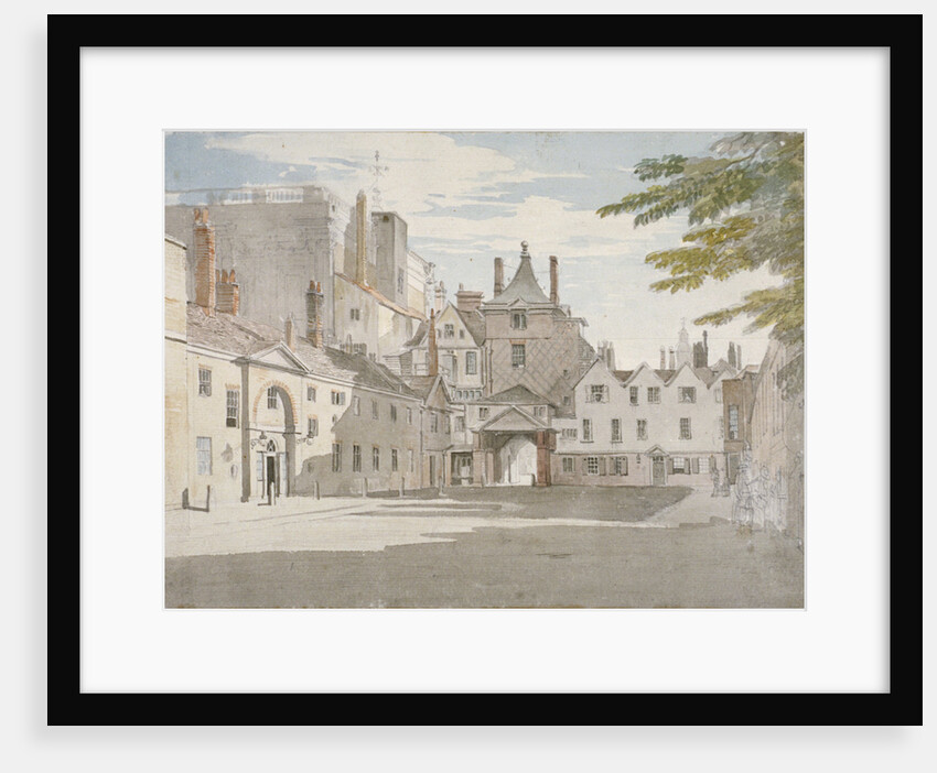 Scotland Yard with part of the Banqueting House, Whitehall, Westminster, London by Paul Sandby