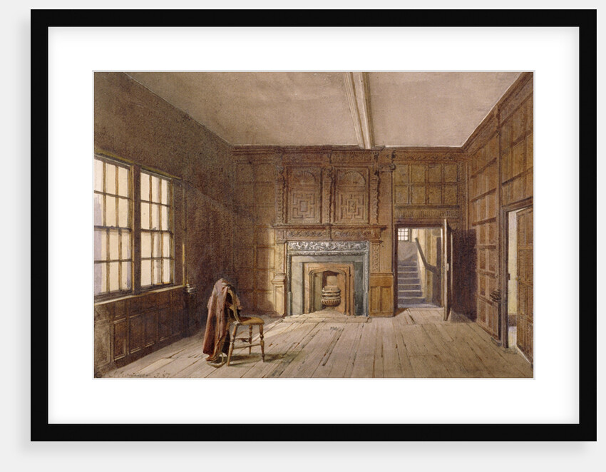 Interior view of Sir John Spencer's room in Canonbury House, Islington, London by John Crowther