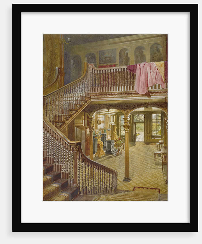 Staircase at Wandsworth Manor House, St John's Hill, Wandsworth, London by John Crowther