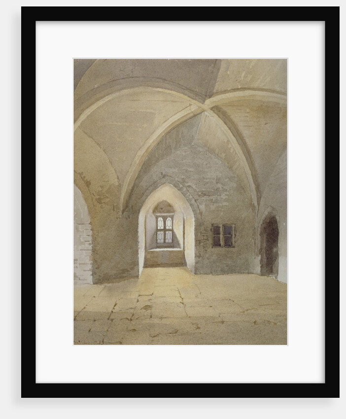 Interior view of the prison in the Bowyer Tower, Tower of London, Stepney, London by John Crowther