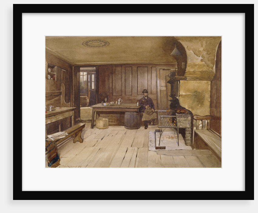 Interior of the tap room in the Sieve public house, Church Street, Minories, London by John Crowther