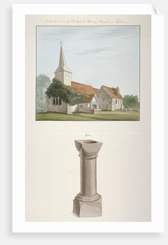 South-west view of St Mary's Church, Stapleford Tawney, Essex by Anonymous