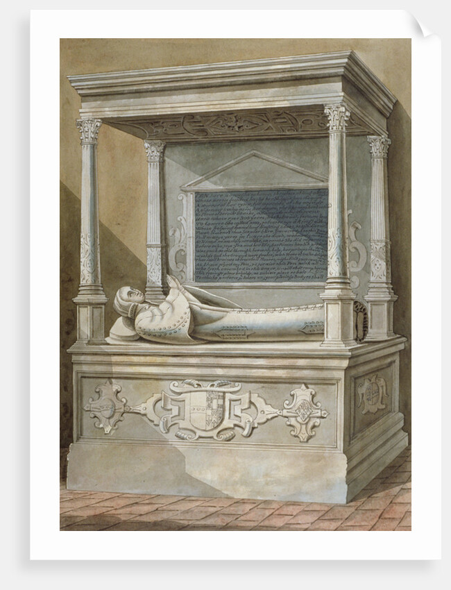 Monument to Sibel Penn on the north side of the chancel at St Mary, Hampton, Middlesex by Anonymous