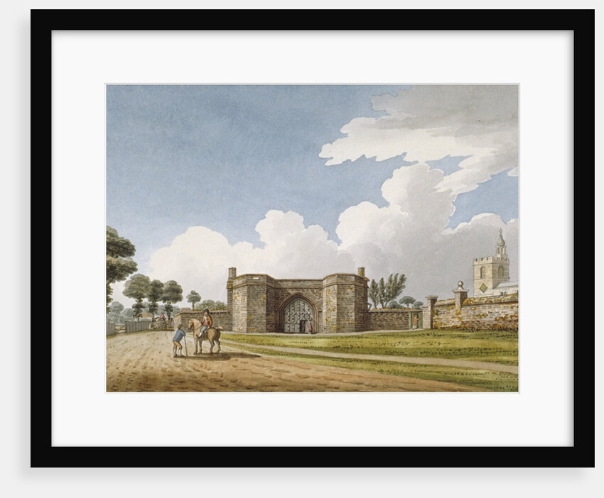 The entrance to Manor House, West Drayton, Middlesex by Anonymous