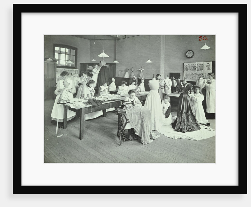 Dressmaking class, Borough Polytechnic, Southwark, London, 1907 by Unknown