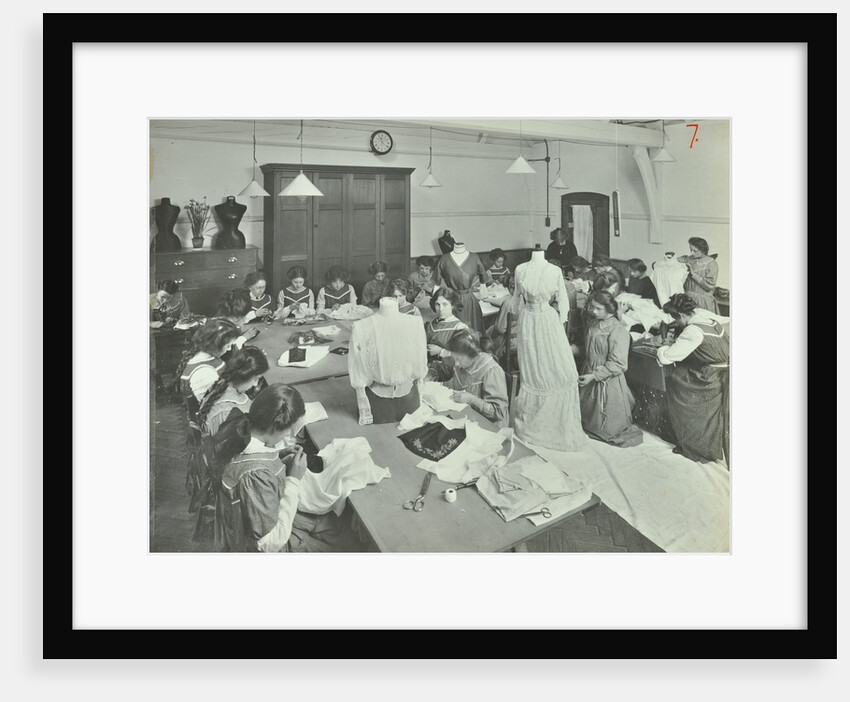 Dressmaking class, Hammersmith Trade School for Girls, London, 1911 by Unknown