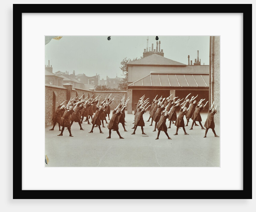 Exercise class, Buckingham Street Girls School, Islington, London, 1906 by Unknown