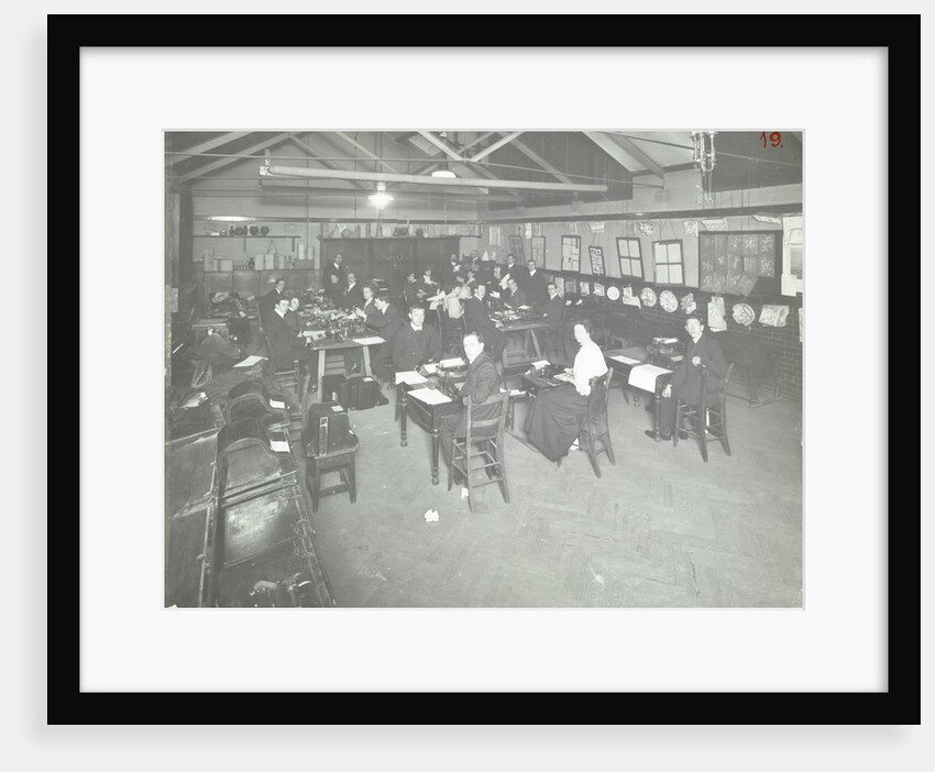 Typewriting examination class, Queen's Road Evening Institute, London, 1908 by Unknown