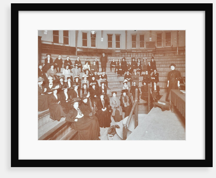 Men and women attending a literature class, Hackney Downs Secondary School, London, 1908 by Unknown