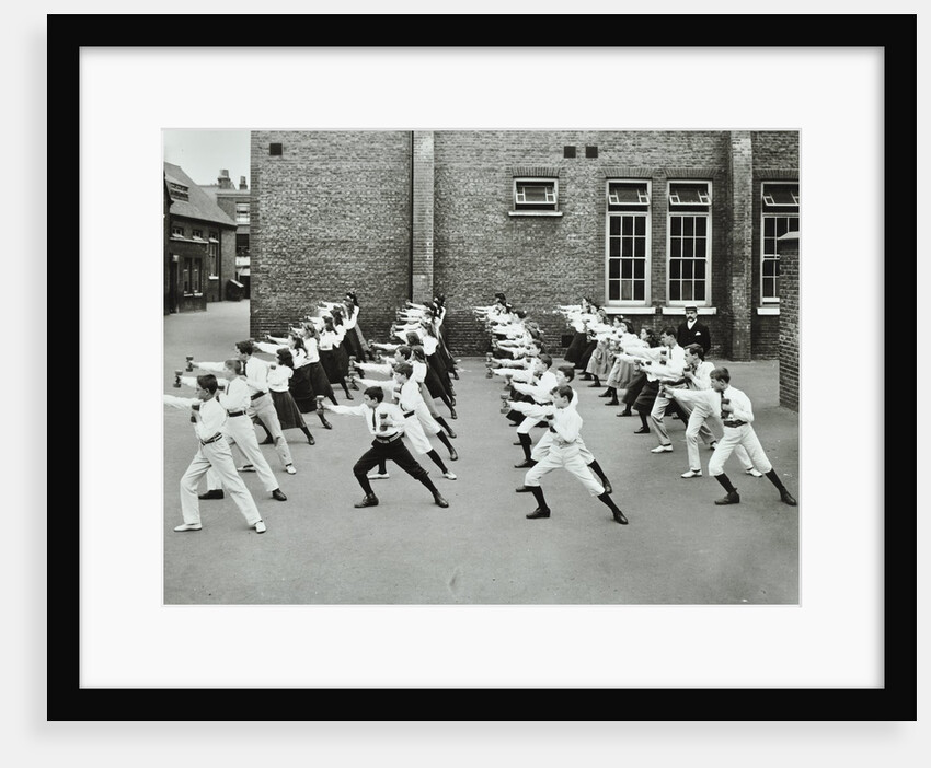 Exercise drill, Crawford Street School, Camberwell, London, 1906 by Unknown