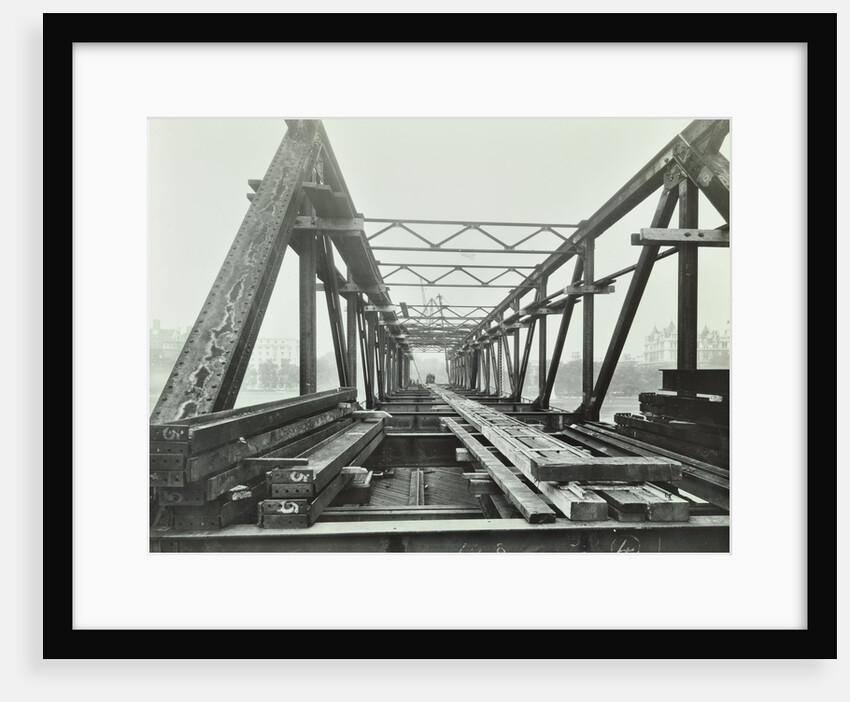 Erection of Emergency Thames Bridge, London, 1942 by Unknown