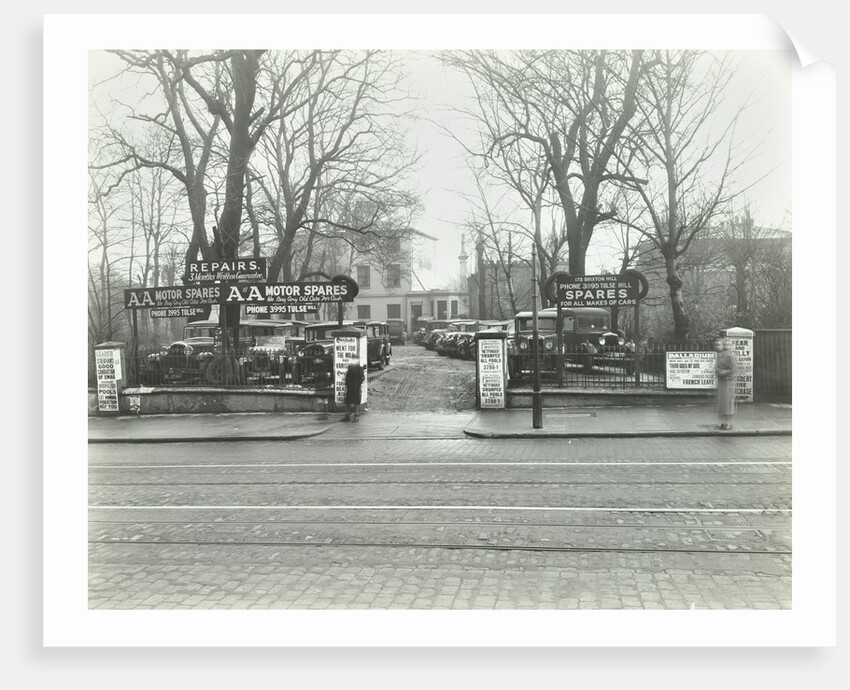 A&A Motor Spares, Brixton Hill, Lambeth, London, 1937 by Unknown