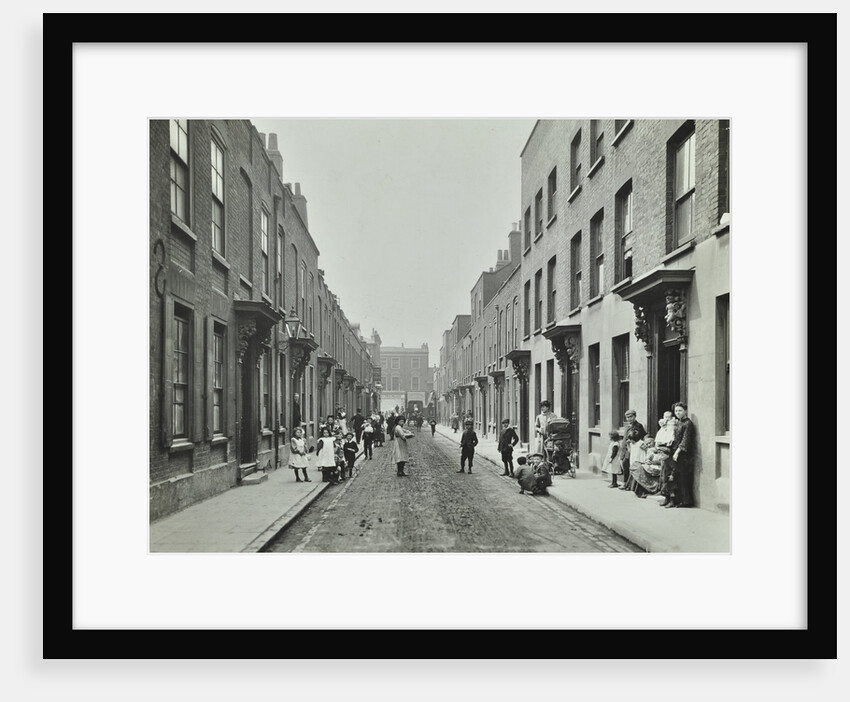 People in the street, Albury Street, Deptford, London, 1911 by Unknown