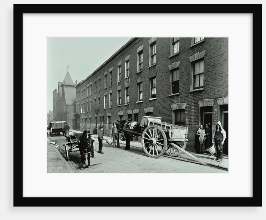 Dustmen and dust cart in Beckett Street, Camberwell, London, 1903 by Unknown