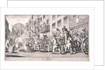 Burning the rumps at Temple Bar, London by William Hogarth