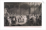 Queen Victoria and Prince Albert's marriage in St James's Palace, London by Anonymous