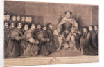 King Henry VIII surrounded by kneeling figures by Bernard Baron