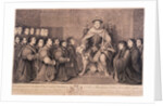 King Henry VIII surrounded by kneeling figures by Bernard Baron