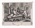 The idle 'prentice at play in the church yard...', plate III of Industry and Idleness 1747 by William Hogarth