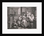 A Rake's Progress; plate V of VIII by William Hogarth
