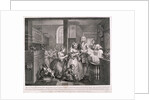 A Rake's Progress; plate V of VIII by William Hogarth