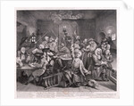 A Rake's Progress; plate VI of VIII by William Hogarth